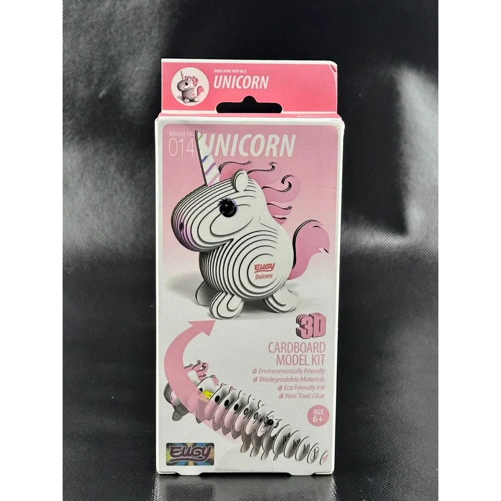 Eugy Unicorn 014 3D Cardboard Model Kit Eco Friendly DIY Puzzle New‎